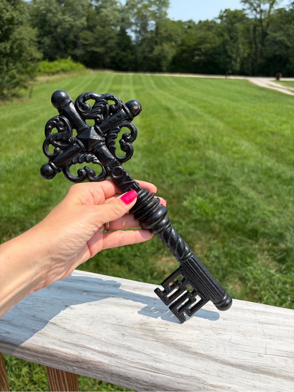 Cast Iron Skeleton Key Decorative Wall Or Table Decor Large 11.5” Heavy Large